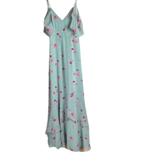 Lulus Take You There Maxi Dress *NEW* - MintGreen/Pink - XS - Picture 5 of 14